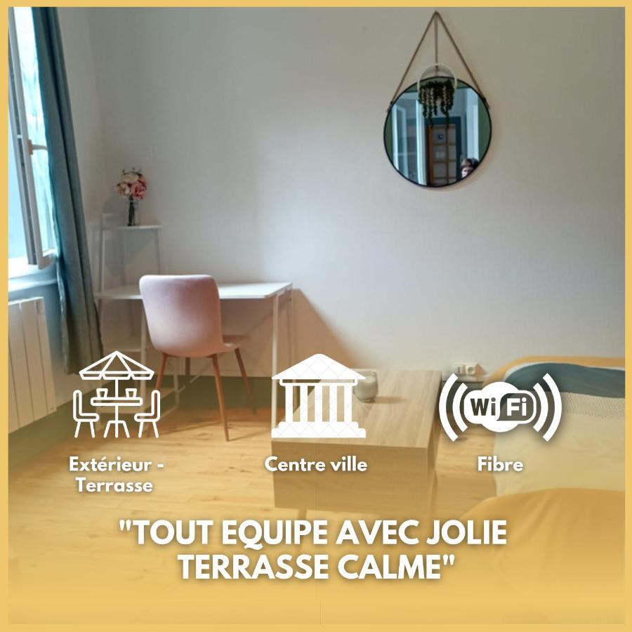 La Terrasse Zen Dacher - Superbe Appartement 30 M2 Tout Equipe Avec Terrasse Coeur Vichy Proche Gare Thermes Cures ภายนอก รูปภาพ